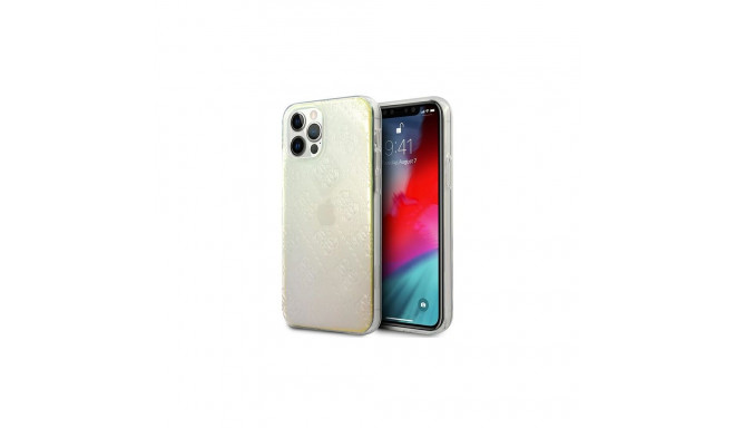 Guess GUHCP12M3D4GIRBL iPhone 12/12 Pro 6.1" iridescent/iridescent hardcase 4G 3D Pattern Colle