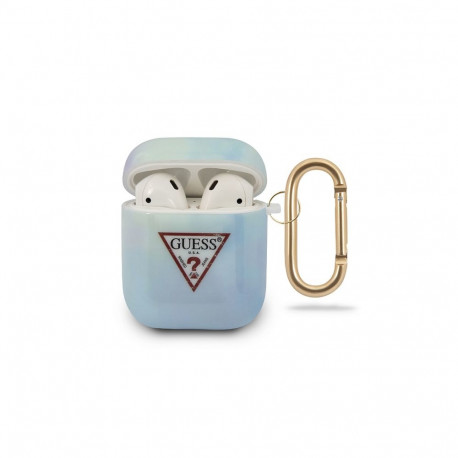 Guess GUACA2TPUMCGC02 AirPods cover blue/blue Tie & Dye Collection