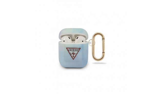 Guess GUACA2TPUMCGC02 AirPods cover blue/blue Tie & Dye Collection