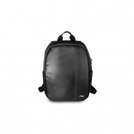 BMW Carbon Navy Stripe backpack for a 16" laptop - black