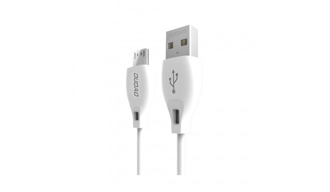Dudao cable micro USB cable 2.4A 2m white (L4M 2m white)