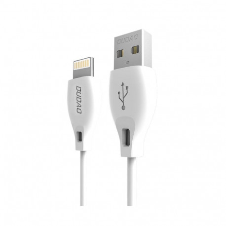 Dudao cable USB / Lightning cable 2.4A 1m white (L4L 1m white)