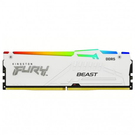 Kingston Technology FURY Beast 16GB 6000MT/s DDR5 CL36 DIMM valge RGB EXPO