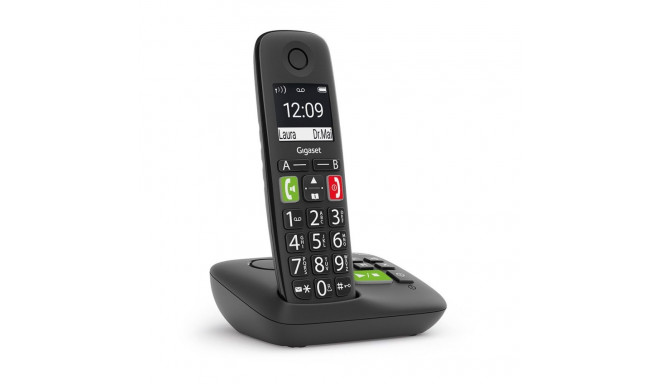 Gigaset E290A analoog/DECT lauatelefon helistaja ID must