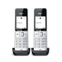 Gigaset COMFORT 500HX duo analoog/DECT telefon numbrinäiduga must, hõbedane Gigaset COMFORT 500HX duo analoog/DECT telefon numbrinäiduga must, hõbedane