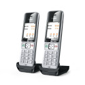 Gigaset COMFORT 500HX duo analoog/DECT telefon numbrinäiduga must, hõbedane Gigaset COMFORT 500HX duo analoog/DECT telefon numbrinäiduga must, hõbedane