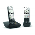 Gigaset A690A Duo analoog/DECT telefon numbrinäiduga must