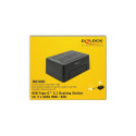 DeLOCK 63957 storage drive docking station USB 3.2 Gen 2 (3.1 Gen 2) Type-C Black
