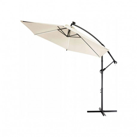 Extralink BLACK FOREST PARASOL OGRODOWY NA WYSIEGNIKU 3M DUZY BEZOWY L-0713