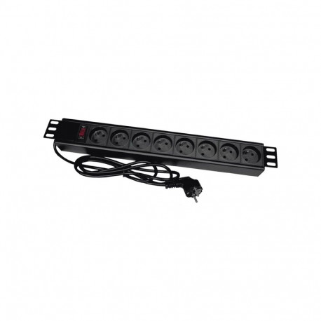 Alantec PZ081U3M power extension 3 m 8 AC outlet(s) Indoor Black