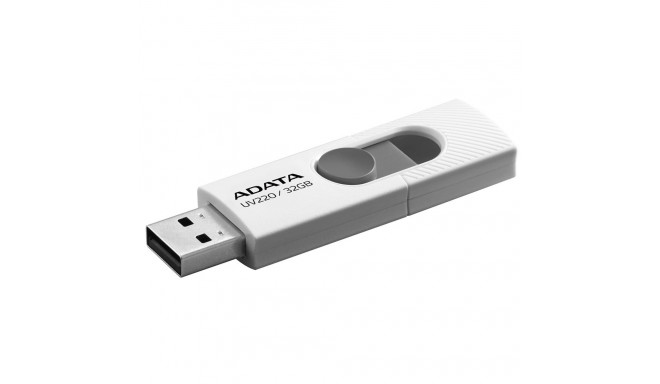 ADATA UV220 USB mälupulk 32 GB USB Type-A 2.0 hall, valge