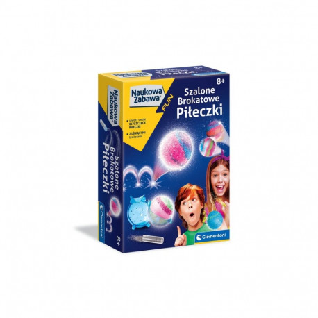 Naukowa Zabawa mini laboratoorium hullud sädelevad pallid poola keel Clementoni 50702