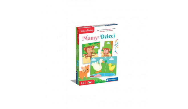 Gra edukacyjna Puzzle Mamy i Dzieci Język Polski Zwierzęta Uczę się Bawiąc Clementoni 50763