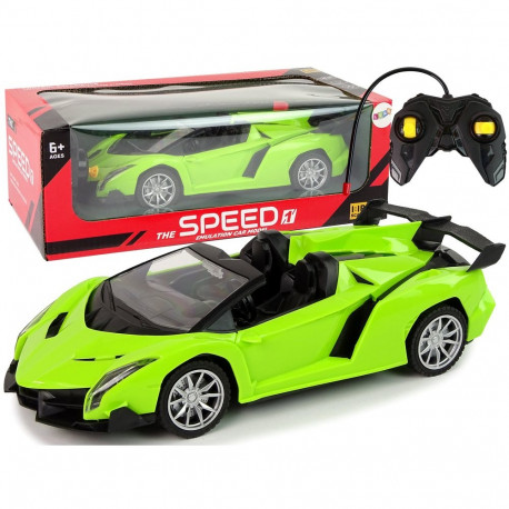 Zdalnie Sterowane sportauto R/C 1:18 roheline