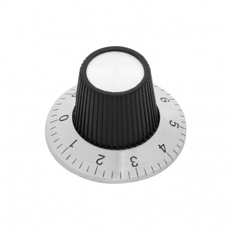 8809# Gałka potencjometru ze skalą średnica 24mm (5 tk.)