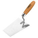 Kielnia sztukatorska trapezowa, 160 mm, uchwyt drewniany