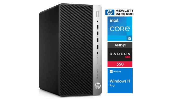 HP 600 G5 MT i5-9500 32GB 1TB SSD M.2 NVME RX550 4GB WIN11Pro