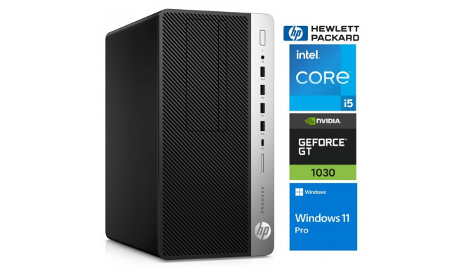 HP 600 G5 MT i5-9500 64GB 256SSD M.2 NVME GT1030 2GB WIN11Pro