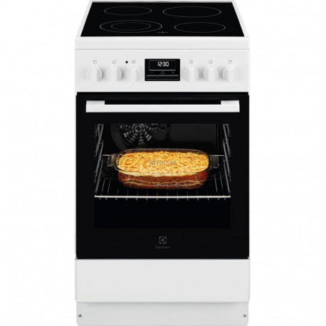 Electrolux elektripliit 500 SurroundCook 57L 50cm keramikapinnaga, valge
