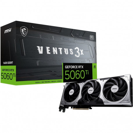 "RTX 5060 Ti 16GB MSI Ventus 3X OC GDDR7 3 Fan"