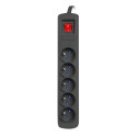 Surge protector Bercy 400 3m 5 sockets black