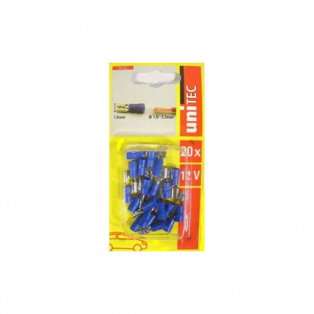 Receptacles 20pc blue