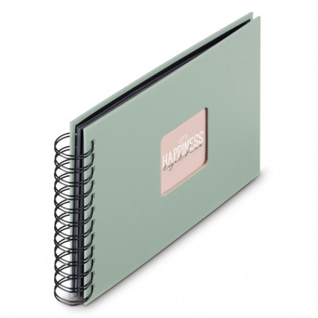 Hama  Fine Art  Spiral Salbei 24x17 50 schwarze Seiten    9869