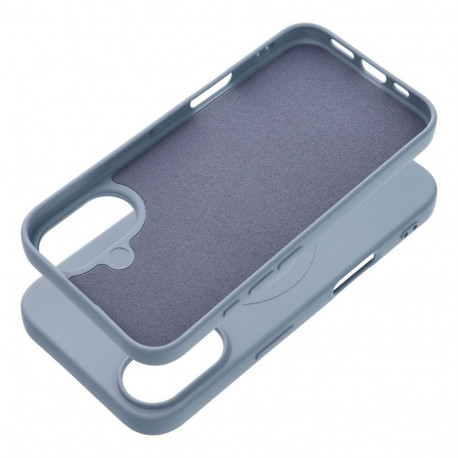 Case for iPhone 17 Silicone Mag Cover compatible with MagSafe (big hole) light blue