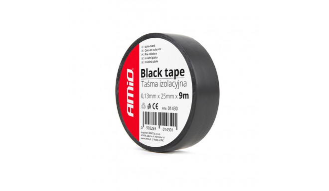 Must teip 0,13 mm x 25mm x 9m