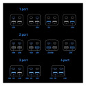 Baseus GaN3 Pro fast charger GaN 2 x USB Type C / 2 x USB 65W PD, QC4.0+, AFC, PPS + cable USB Type 