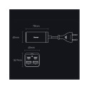 Baseus GaN3 Pro fast charger GaN 2 x USB Type C / 2 x USB 65W PD, QC4.0+, AFC, PPS + cable USB Type 