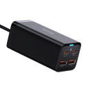 Baseus GaN3 Pro fast universal GaN charger 2 x USB Type C / 2x USB 100W PD3.0, QC4.0 +, AFC black (C Baseus GaN3 Pro fast universal GaN charger 2 x USB Type C / 2x USB 100W PD3.0, QC4.0 +, AFC black (C