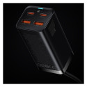 Baseus GaN3 Pro fast universal GaN charger 2 x USB Type C / 2x USB 100W PD3.0, QC4.0 +, AFC black (C Baseus GaN3 Pro fast universal GaN charger 2 x USB Type C / 2x USB 100W PD3.0, QC4.0 +, AFC black (C