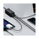 Baseus GaN3 Pro fast universal GaN charger 2 x USB Type C / 2x USB 100W PD3.0, QC4.0 +, AFC black (C Baseus GaN3 Pro fast universal GaN charger 2 x USB Type C / 2x USB 100W PD3.0, QC4.0 +, AFC black (C