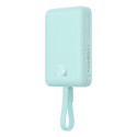 Baseus Magnetic Mini MagSafe 10000mAh 20W powerbank with built-in Lightning cable - blue + Baseus Si
