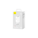 GaN 2xUSB C 1xUSB 65W fast charger Baseus GaN5 Pro + USB C - USB C 100W cable - white