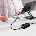 Baseus fast charger GaN5 Pro HUB HDMI 2 x USB-C / USB-A / HDMI 4K 30Hz 1.5m black + USB-C cable - US
