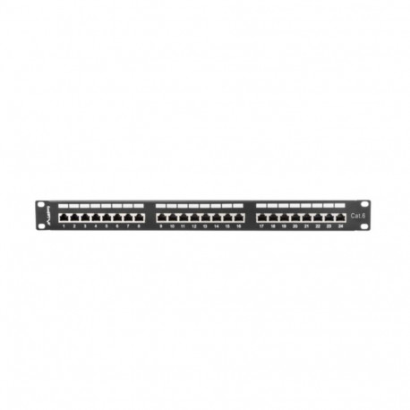 24-port UTP Kategooria 6 Pistikupaneel Lanberg PPS6-1024-B