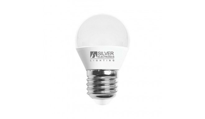 Spherical LED Light Bulb Silver Electronics 960727 E27 7W - 5000K