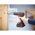 Screwdriver Black & Decker BLACK+DECKER BDCDC18BAFC-QW Perceuse-visseuse sans fil, 18 V, Noir/orange