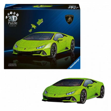 3D pusle 158 detailiga auto Lamborghini Huracan Evo verde