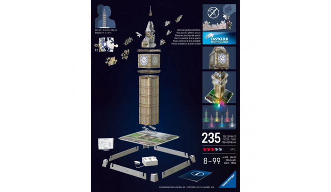 Puzzle 3d big ben londyn