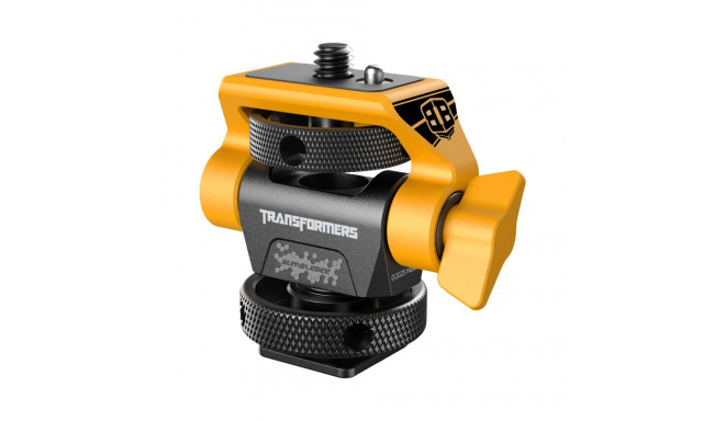 SmallRig 5519 Swivel and Tilt Adjustable Monitor Support with Cold Shoe（BumbleBee Edition）