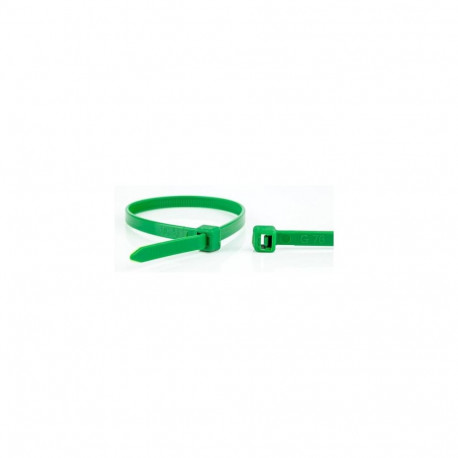 WKK 110194571 cable tie Releasable cable tie Plastic, Polyamide Green 100 pc(s)