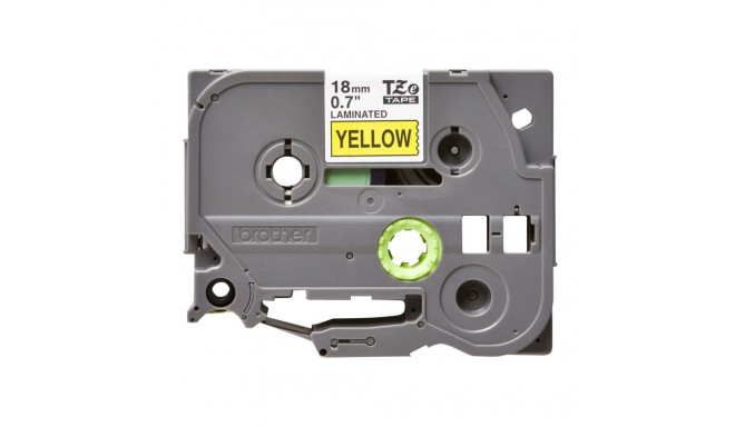 Brother | TZe-641 Laminated Tape | Black On Yellow | TZe | 8 m | 1.8 cm