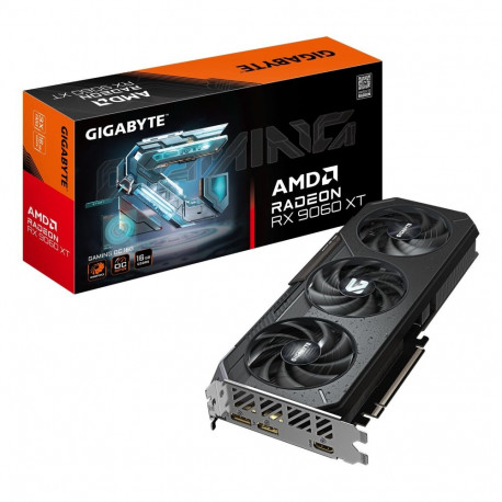 Graphics Card|GIGABYTE|AMD Radeon RX 9060 XT|16 GB|GDDR6|128 bit|PCIE 5.0 16x|Triple slot Fansink|GV