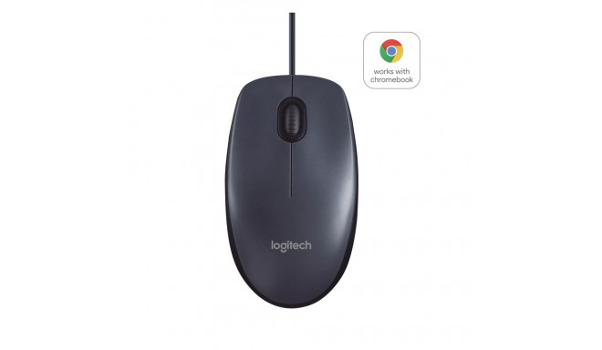 Logitech mouse B100 USB, black (910-003357)