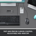MOUSE USB OPTICAL M500S/BLACK 910-005784 LOGITECH