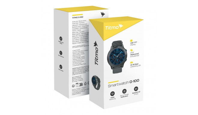 Smartwatch TITMO O-100 (TFT, bluetooth call) black