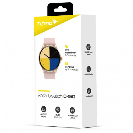 Smartwatch TITMO O-150 (AMOLED, bluetooth call) pink